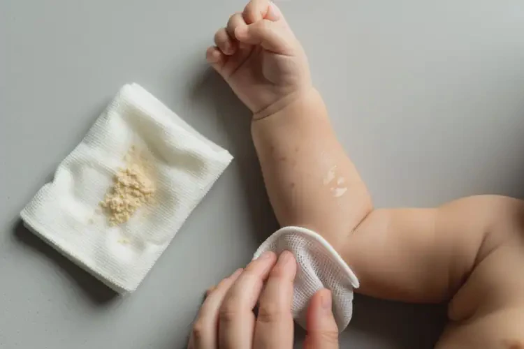 婴儿手臂上经常起湿疹可不可以彻底自愈(图1)