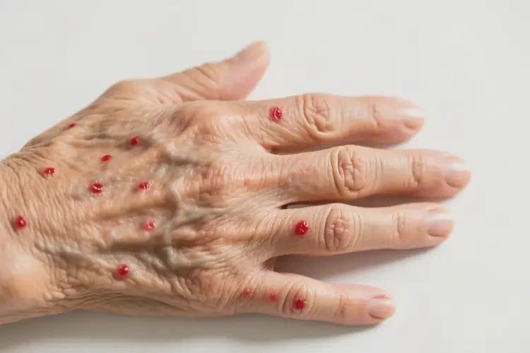 老年人手上偶爾長濕疹能靠自己自愈嗎(圖1)