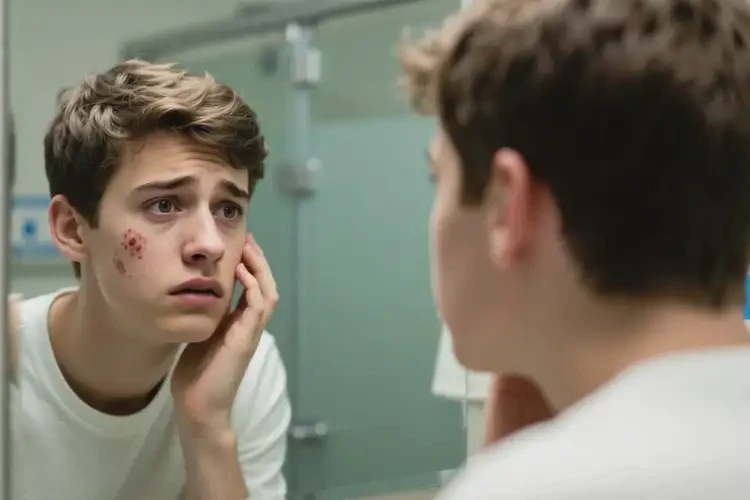 青年人面部出濕疹不管它會自己好嗎(圖4)