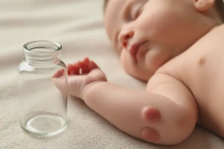 新生兒手臂經(jīng)常起濕疹不管它會(huì)自己自愈嗎(圖3)