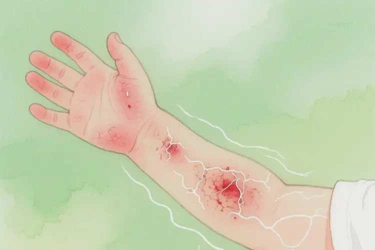 兒童手臂上有濕疹可不可以徹底自愈(圖2)