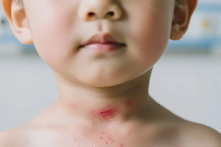 小孩脖子起濕疹可以徹底自愈嗎(圖3)