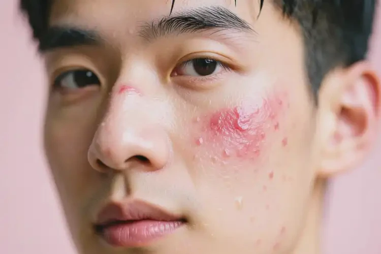 男生臉上出濕疹能靠自己自愈嗎(圖3)