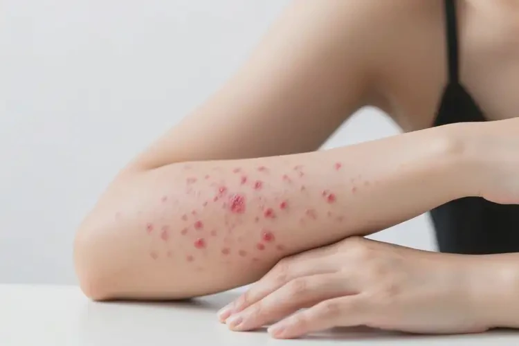 女性手臂長濕疹能靠自己自愈嗎(圖3)