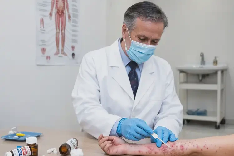 男人手臂上偶爾起濕疹不管它會(huì)自己自愈嗎(圖3)