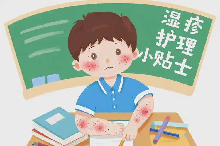 小學(xué)生身上出現(xiàn)濕疹不管它會自己好嗎(圖4)