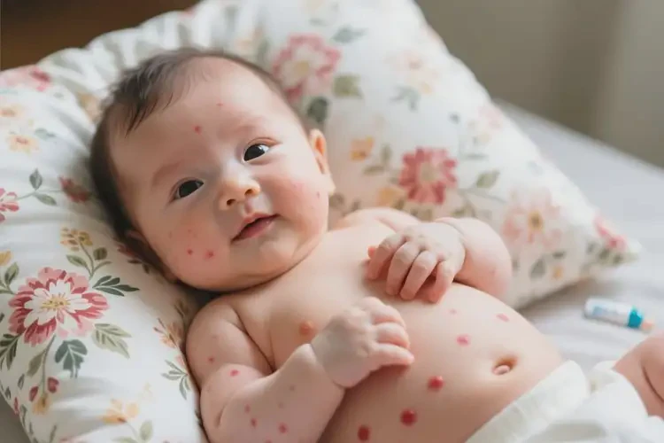 寶寶肚子上長(zhǎng)濕疹不管它會(huì)自己好嗎(圖2)