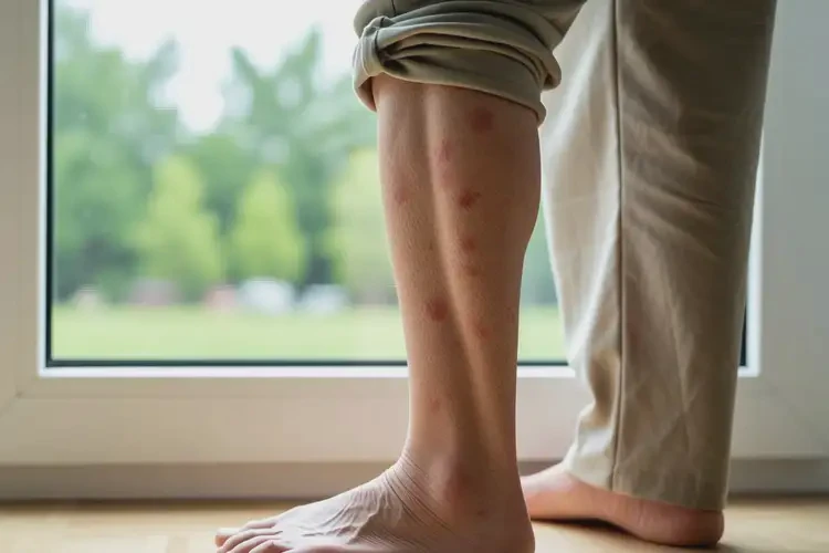 老年人小腿出現(xiàn)濕疹不管它會自己好嗎(圖1)