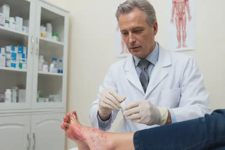 女性腳上出現(xiàn)濕疹能靠自己自愈嗎(圖2)