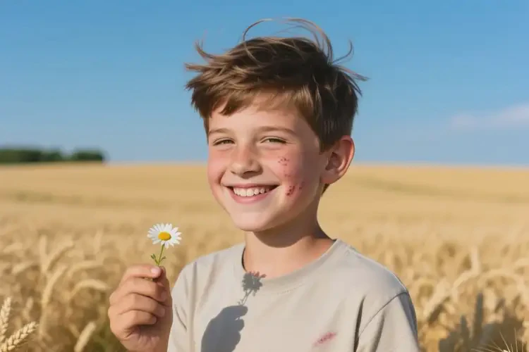 中學生面部有濕疹能靠自己自愈嗎(圖1)