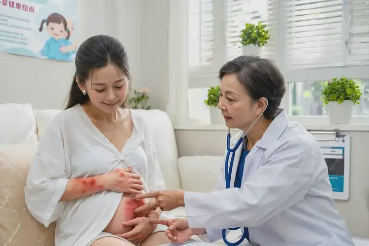 孕妇手上偶尔起湿疹可以彻底自愈吗(图1)