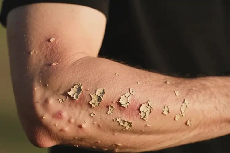 男人手臂容易長濕疹不管它會自己自愈嗎(圖2)