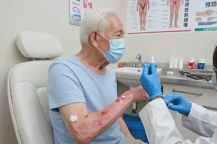 老年人四肢偶尔起湿疹能够彻底治愈吗(图3)