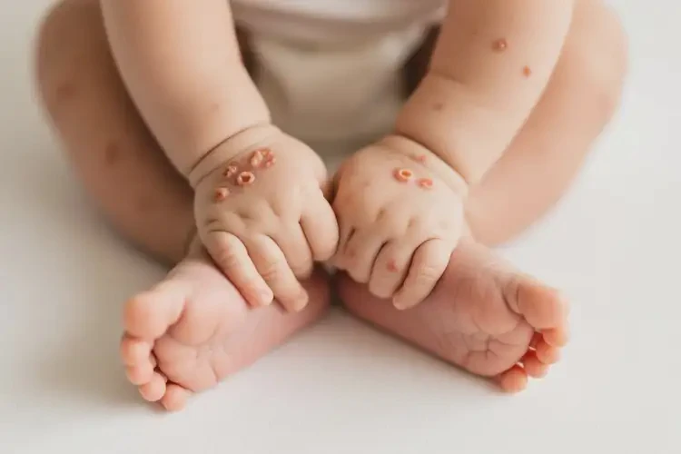 寶寶四肢起濕疹不管它會(huì)自己痊愈嗎(圖2)