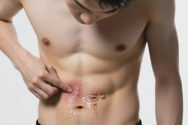 男性肚子有濕疹能靠自己自愈嗎(圖2)