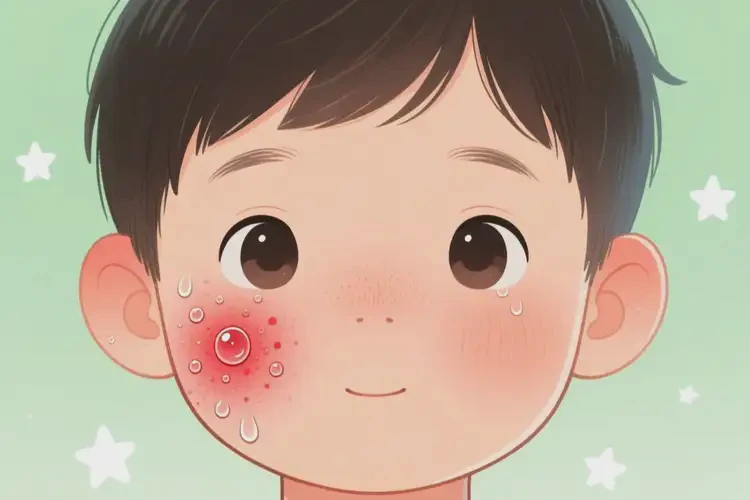 兒童面部有濕疹可以徹底自愈嗎(圖2)