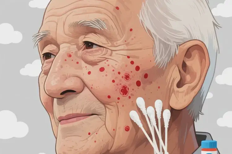 老年人脸上容易长湿疹能彻底自愈吗(图2)