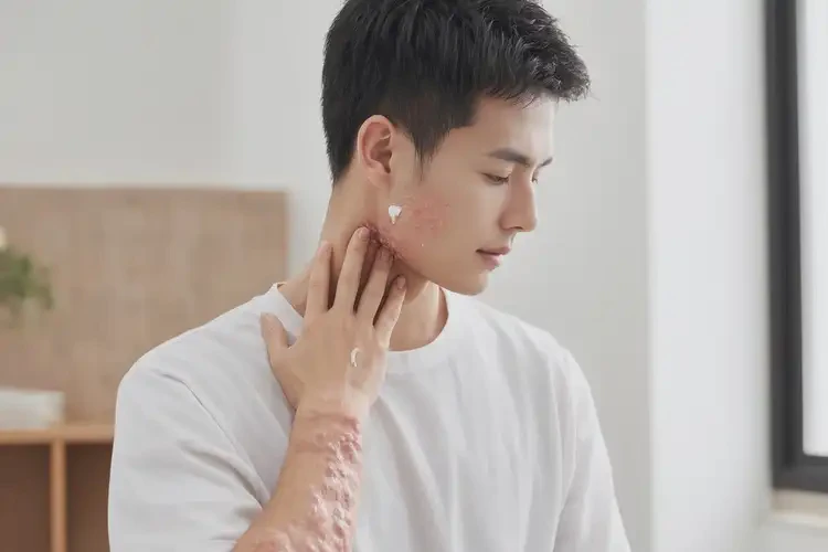 青年人脖子起濕疹能徹底自愈嗎(圖2)