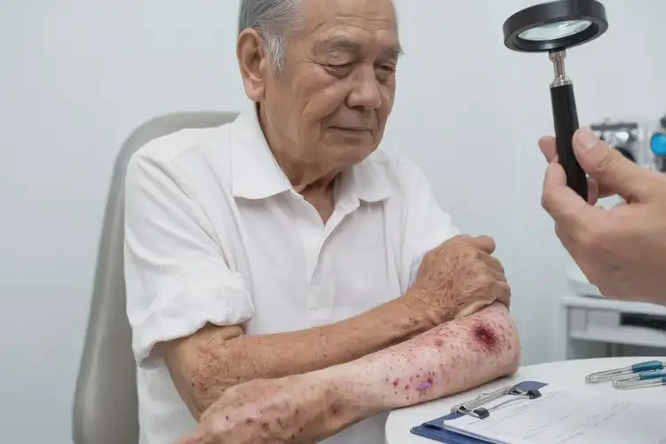 老人手臂經(jīng)常起濕疹不管它會自己痊愈嗎(圖4)