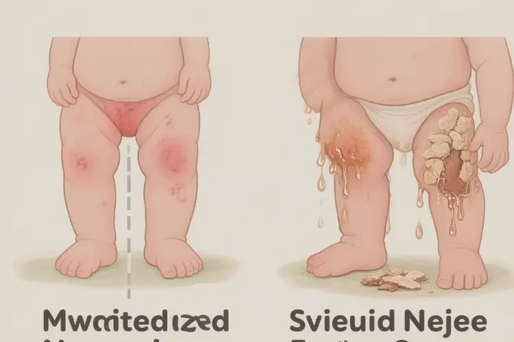 宝宝小腿偶尔长湿疹能靠自己自愈吗(图2)