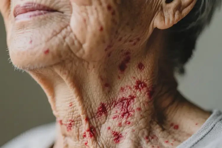 老人脖子上容易起濕疹不管它會(huì)自己自愈嗎(圖3)