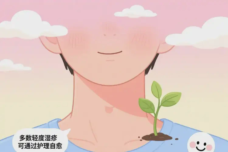 青少年脖子有濕疹不管它會自己自愈嗎(圖1)