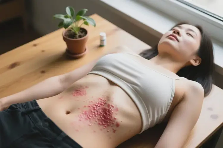 女生肚子上偶爾長濕疹能靠自己自愈嗎(圖2)