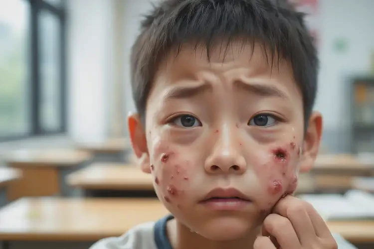 小學生面部長濕疹可不可以徹底自愈(圖3)