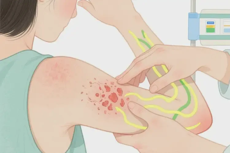 女人手臂經(jīng)常長濕疹能夠徹底治愈嗎(圖2)