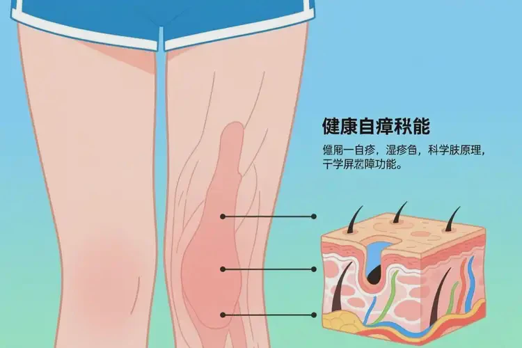 女人大腿出湿疹能彻底自愈吗(图1)