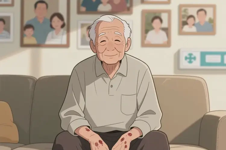 老人全身偶爾起濕疹不管它會(huì)自己痊愈嗎(圖1)