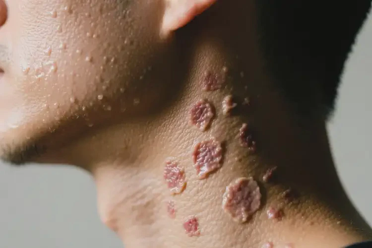 男人脖子出湿疹不管它会自己好吗(图3)