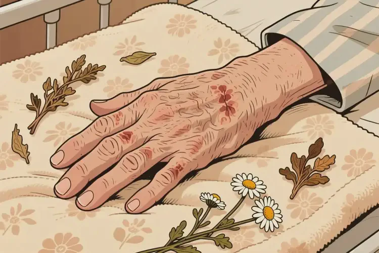 老人手上起濕疹能徹底自愈嗎(圖1)