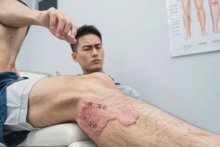 青年人大腿容易長濕疹不管它會自己痊愈嗎(圖4)