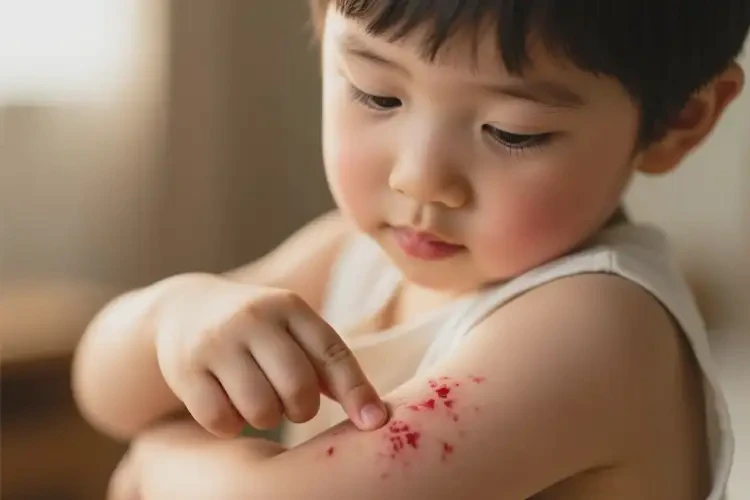 孩子手臂上偶爾長濕疹不管它會自己自愈嗎(圖3)