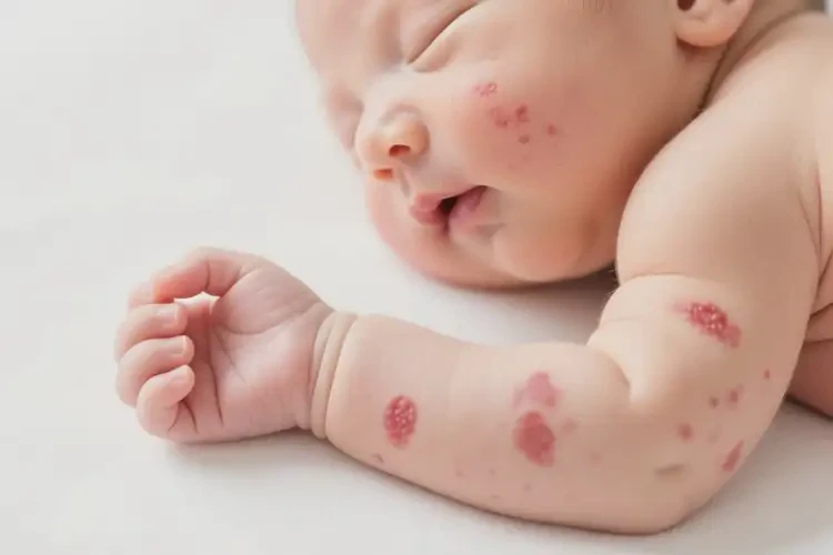 新生兒手臂出現(xiàn)濕疹不管它會自己自愈嗎(圖3)