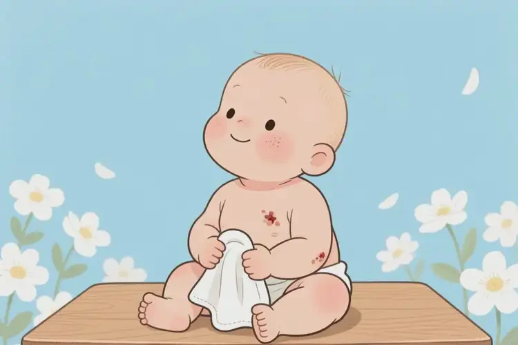 小兒脖子長濕疹可以徹底自愈嗎(圖2)