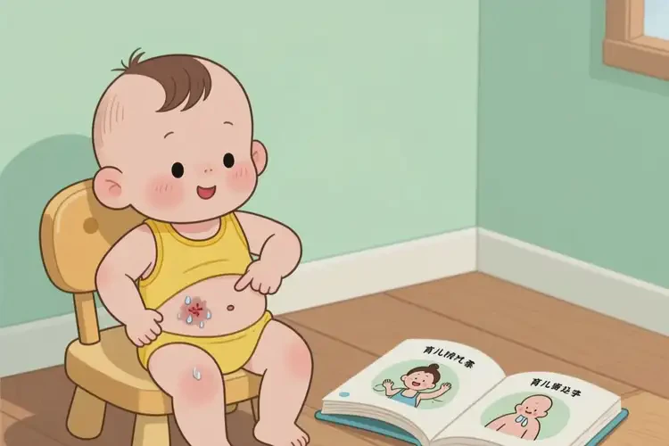 幼兒肚子上有濕疹不管它會(huì)自己好嗎(圖2)