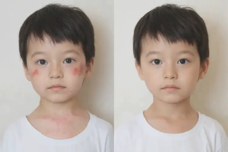 小孩脖子偶爾長(zhǎng)濕疹不管它會(huì)自己痊愈嗎(圖1)