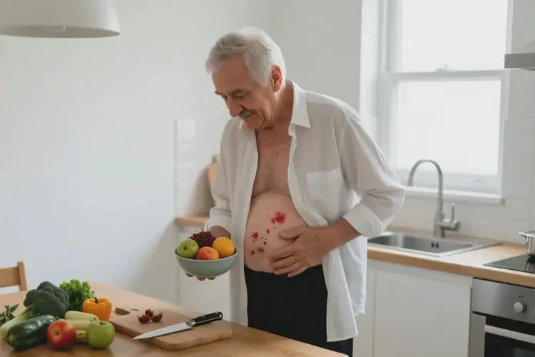 老年人肚子長(zhǎng)濕疹可以徹底自愈嗎(圖2)