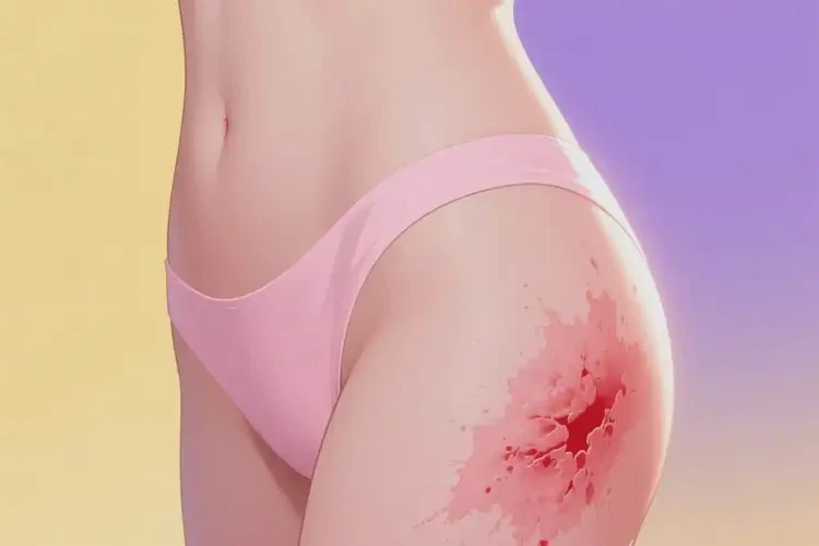 女性屁股出现湿疹不管它会自己自愈吗(图1)