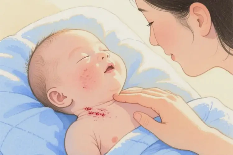 幼兒脖子起濕疹不管它會(huì)自己自愈嗎(圖3)