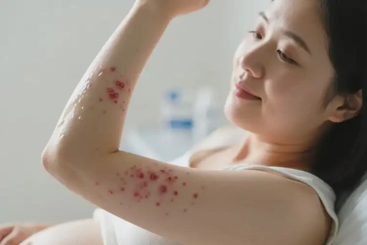 產(chǎn)婦手臂上起濕疹能夠徹底治愈嗎(圖2)