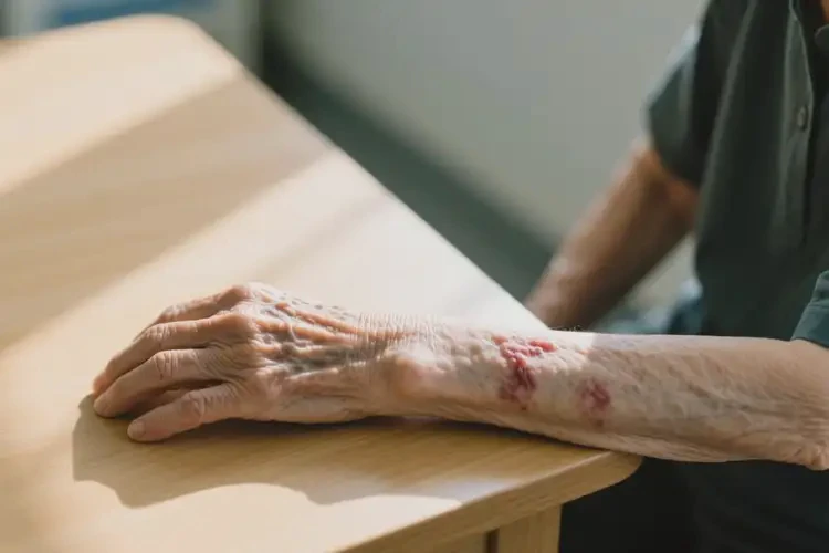 老人手臂長濕疹能徹底自愈嗎(圖1)