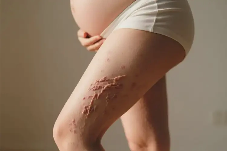 產(chǎn)婦小腿上容易起濕疹不管它會自己自愈嗎(圖1)