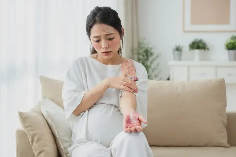 孕妇手上偶尔起湿疹可以彻底自愈吗(图2)