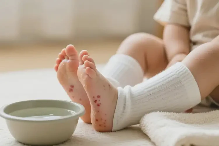 小兒腳上有濕疹可不可以徹底自愈(圖4)