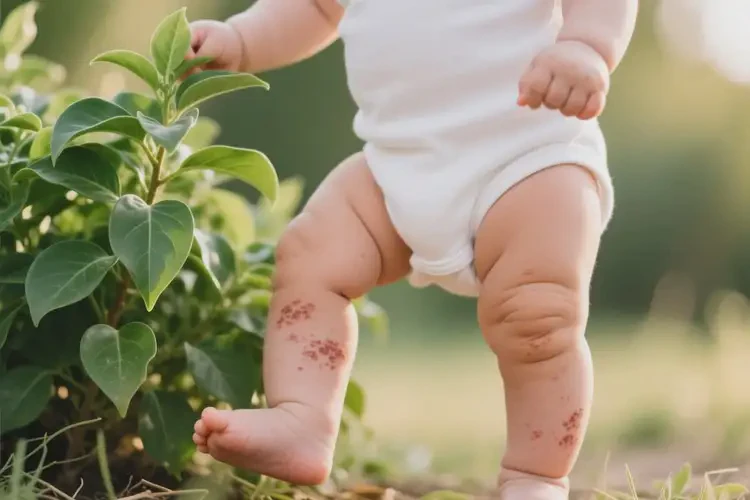 嬰兒小腿偶爾長(zhǎng)濕疹不管它會(huì)自己痊愈嗎(圖1)