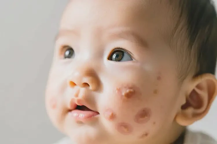 嬰兒面部長濕疹不管它會自己痊愈嗎(圖4)