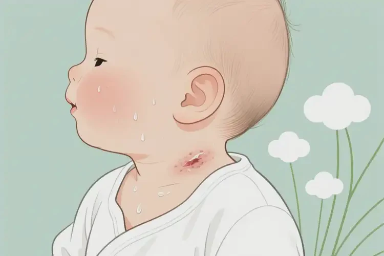 嬰兒脖子上出濕疹能靠自己自愈嗎(圖2)